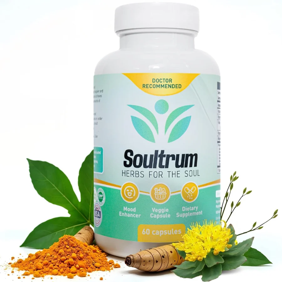 Soultrum daily mood support supplement with fresh botanicals