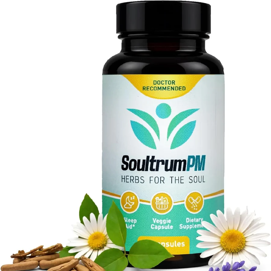 Soultrum PM nighttime sleep support supplement with chamomile